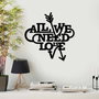 Wallity Need is Love Escultura de Pared Negra